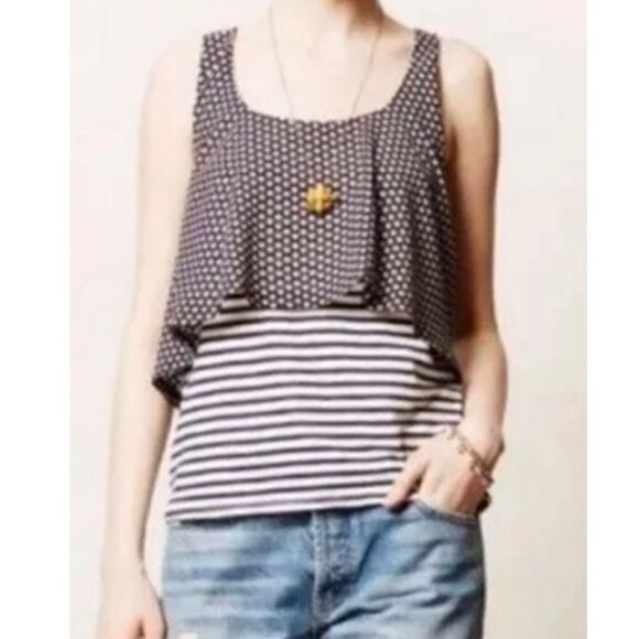 Anthropologie Meadow Rue Throughway Layered Tank Top - Picture 2 of 10